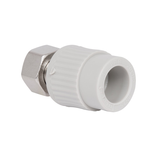 Муфта PPR Thermo Alliance з накидною гайкою 20х1/2"