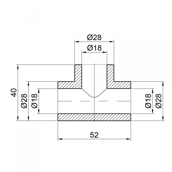 Тройник PPR Thermo Alliance 20