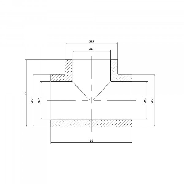 Тройник PPR Thermo Alliance 40