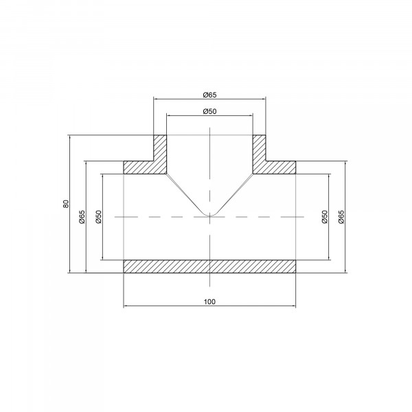 Тройник PPR Thermo Alliance 50