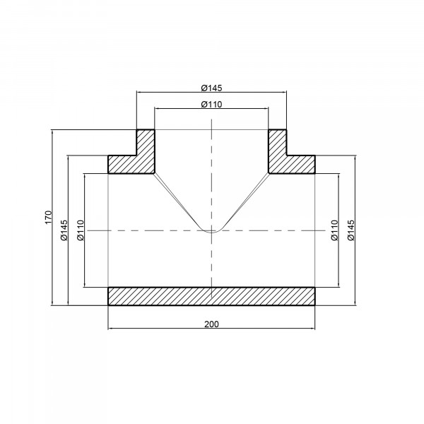 Тройник PPR Thermo Alliance 110
