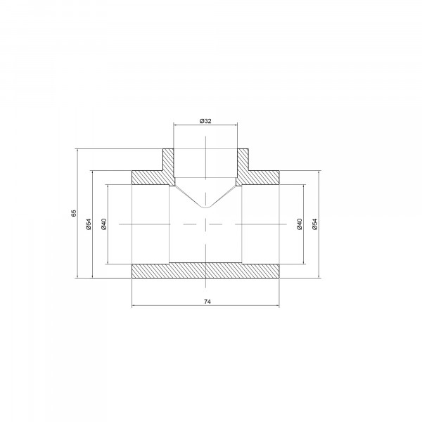 Тройник PPR Thermo Alliance 40х32х40