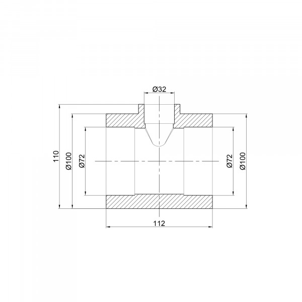 Трійник PPR Thermo Alliance 75х32х75