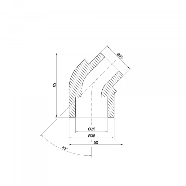 Кутик PPR Thermo Alliance 25, 45°