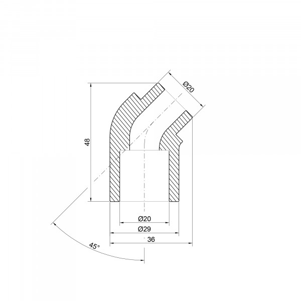 Кутик PPR Thermo Alliance 20, 45°