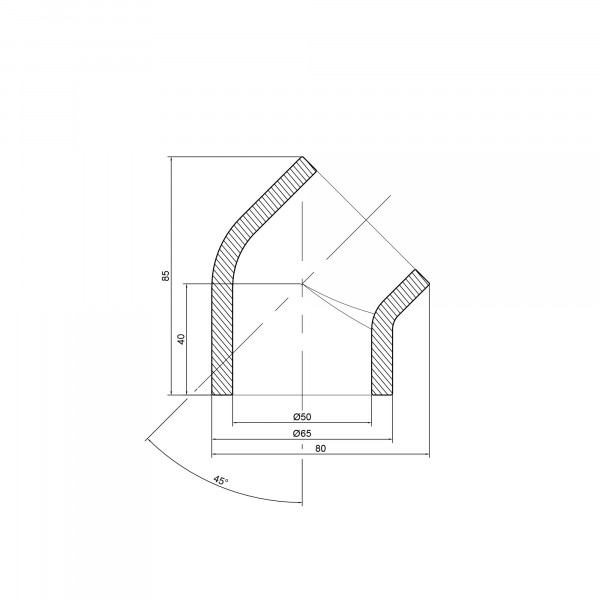 Кутик PPR Thermo Alliance 50, 45°