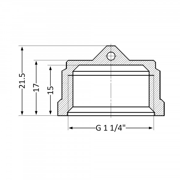 Заглушка Thermo Alliance Standart 1 1/4" ВР SD40232