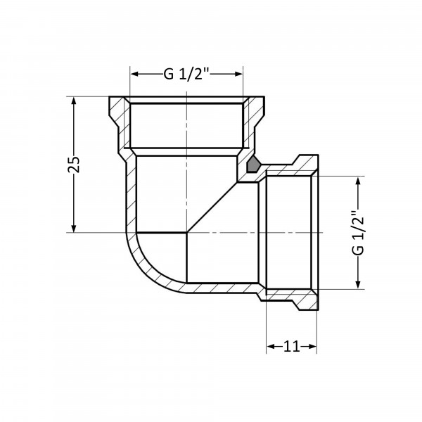 Угол Thermo Alliance Standart 1/2" ВР SD41815
