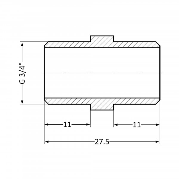 Ніпель Thermo Alliance Standart 3/4" ЗР SD4072020