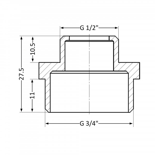 Ниппель Thermo Alliance Standart 1/2"х3/4" НР SD4081520