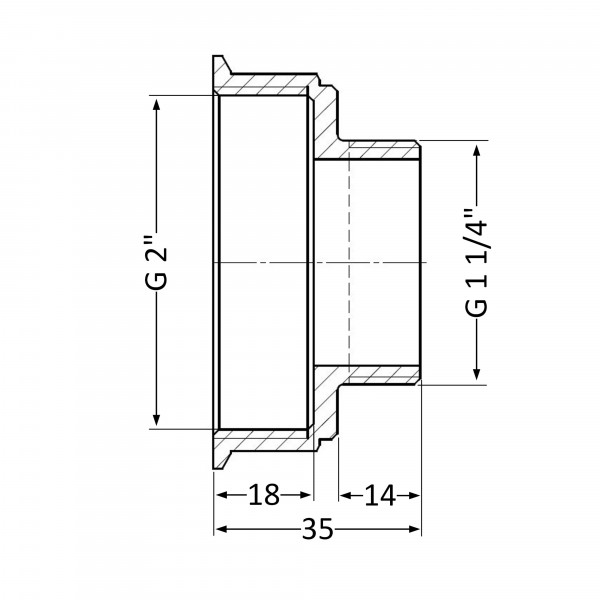 Перехідник Thermo Alliance Standart 2"х1 1/4" ВЗ SD4095032