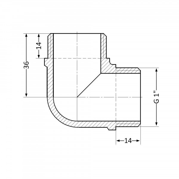 Уголок Thermo Alliance Standart 1" НР SD41925