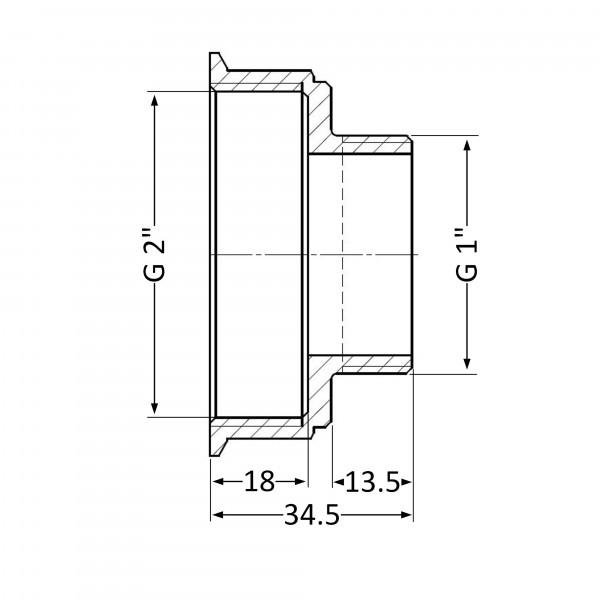 Переходник Thermo Alliance Standart 2"х1" ВН SD4095025