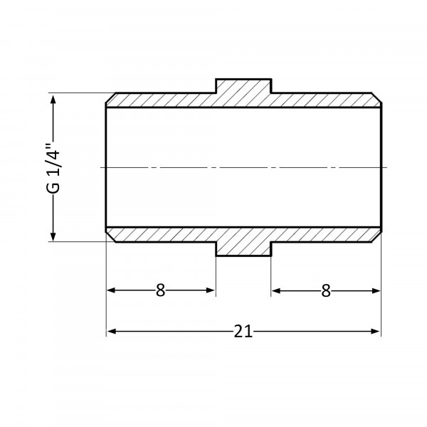 Ніпель Thermo Alliance Standart 1/4" ЗР SD40766
