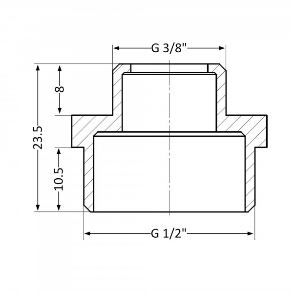 Ниппель Thermo Alliance Standart 1/2"х1/8" НР SD408159