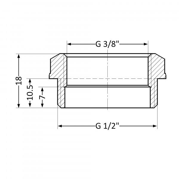 Футорка Thermo Alliance Standart 1/2"х3/8" НВ SD423159