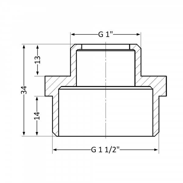 Ниппель Thermo Alliance Standart 1 1/2"х1" НР SD4084025