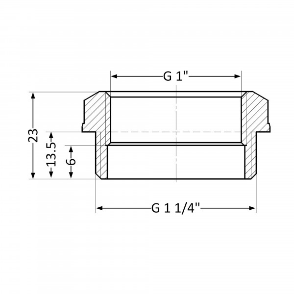 Футорка Thermo Alliance Standart 1 1/4"х1" НВ SD4233225