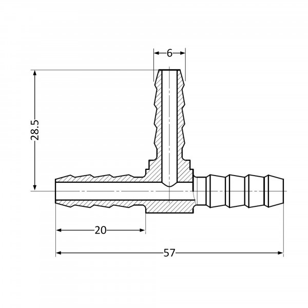 Тройник Thermo Alliance Standart 6 SD4176