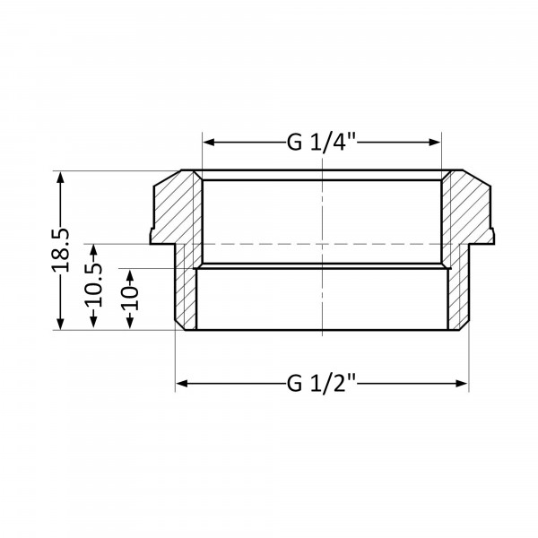 Футорка Thermo Alliance Standart 1/2"х1/4" НВ SD423156