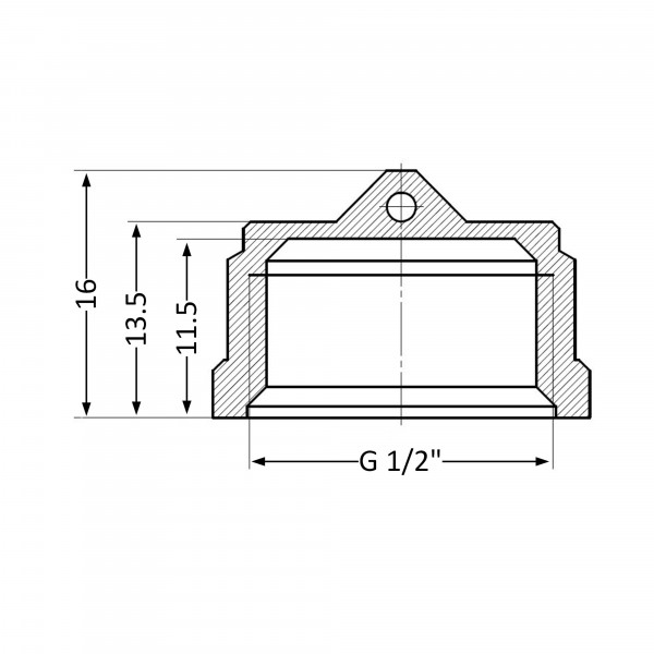 Заглушка Thermo Alliance Standart 1/2" ВР SD40215