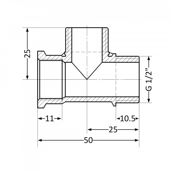 Трійник Thermo Alliance Standart 1/2" ВЗЗ SD41415