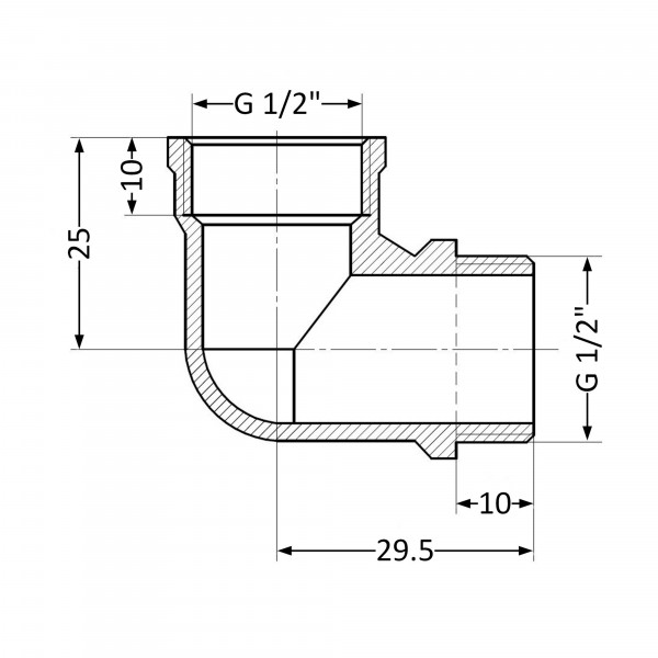 Кут Thermo Alliance Standart 1/2" ВЗ SD42015