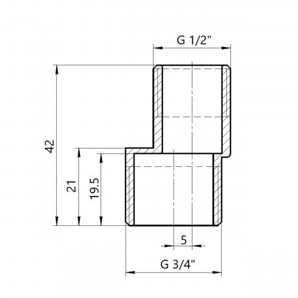 Эксцентрик Thermo Alliance Standart 1/2"х3/4" SD4301520