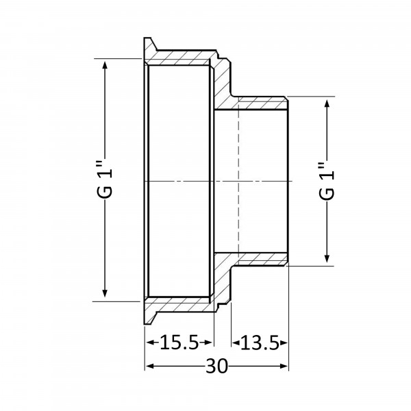Переходник Thermo Alliance Standart 1"х1" ВН SD4092525