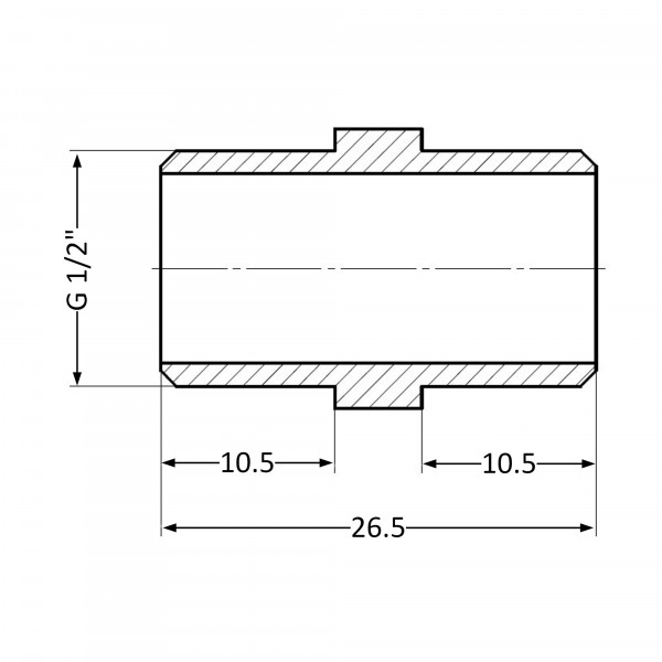 Ніпель Thermo Alliance Standart 1/2" ЗР SD4071515