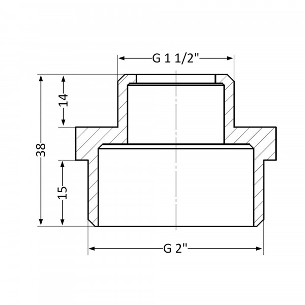 Ниппель Thermo Alliance Standart 2"х1 1/2" НР SD4085040