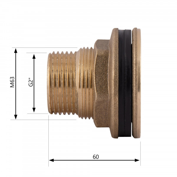 Врезка Thermo Alliance Standart 2" в бак SD40050