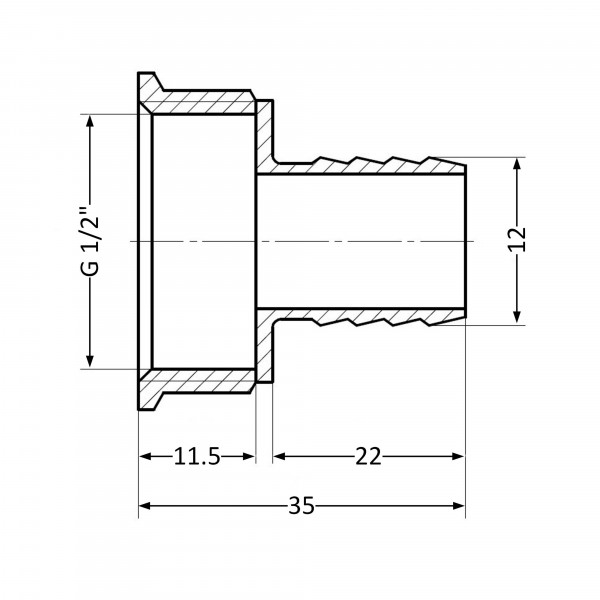 Штуцер Thermo Alliance Standart 12х1/2" ВР SD4261512
