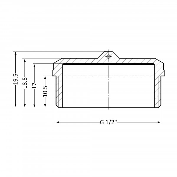 Заглушка Thermo Alliance Standart 1/2" ЗР SD40315