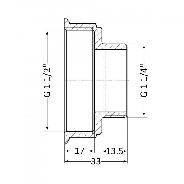 Переходник Thermo Alliance Standart 1 1/2"х1 1/4" ВН SD4094032
