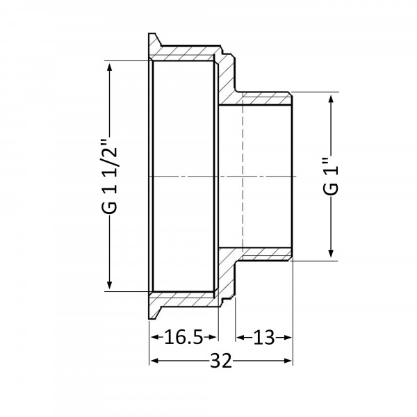 Перехідник Thermo Alliance Standart 1 1/2"х1" ВЗ SD4094025
