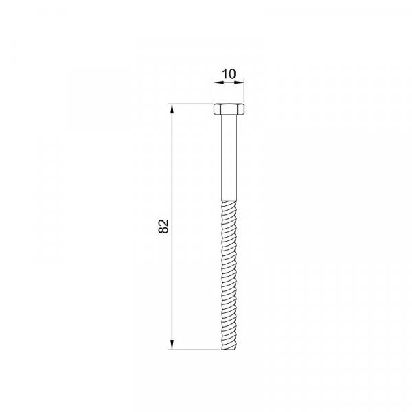Крепеж унитаза Thermo Alliance Standart из нержавеющей стали S2 6x80 мм SD103S2SS