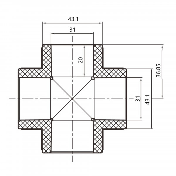 Хрестовина PPR Thermo Alliance 32