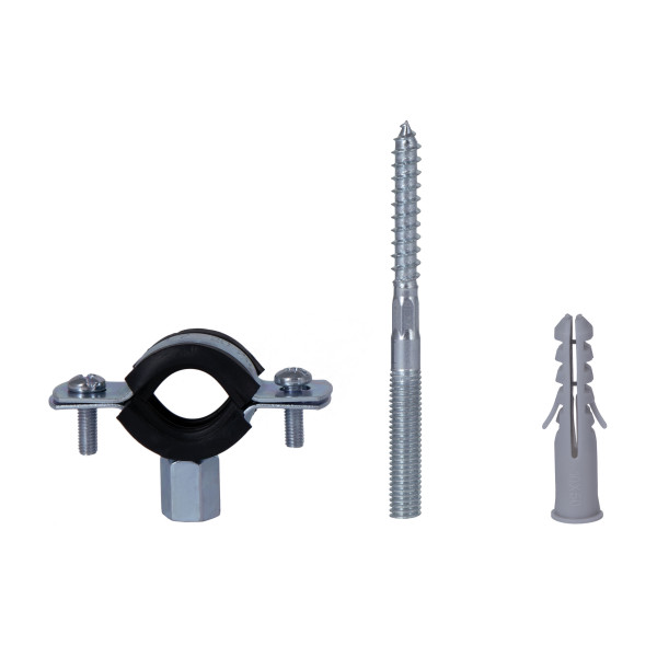 Хомут Thermo Alliance Standart 1/2" с черной резиной (D20-25 мм) SD10015B