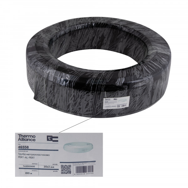 Труба Thermo Alliance металлопластиковая PERT-AL-PERT 20x2.0 мм (100 м) TAS01120100