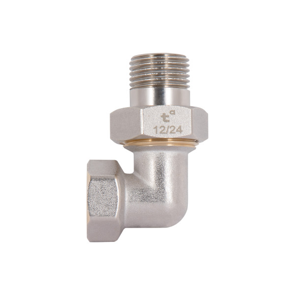 Сгон-американка Thermo Alliance Standart 1/2"ВН никель, угловой TAS191W15