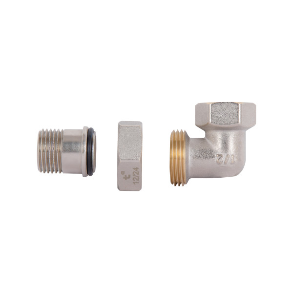 Сгон-американка Thermo Alliance Standart 1/2"ВН никель, угловой TAS191W15