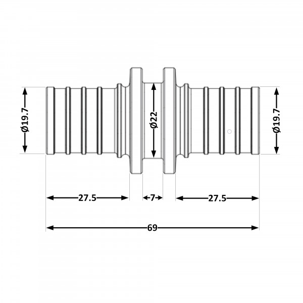 Переходних под натяжную гильзу Icma №1032 d25х3,5 851032GX05