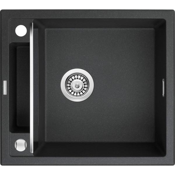 Кухонна мийка Deante Magnetic ZRM_G103, граніт, 560x500 мм, металічний графіт