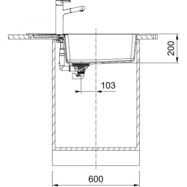 Кухонная мойка Franke Centro CNG 611-78 XL, фрагранит, 780x500 мм, оникс