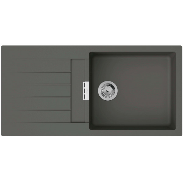 Кухонная мойка Hansgrohe S52 S52-F480, SilicaTec, 980x480 мм, серый камень