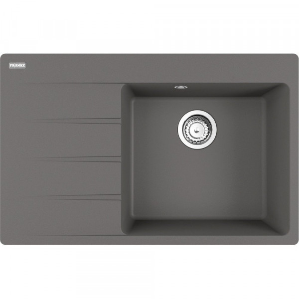Кухонная мойка Franke Centro CNG 611-78 TL, фрагранит, 780x500 мм, серый камень