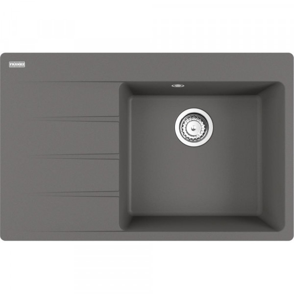 Кухонная мойка Franke Centro CNG 611-78 TL, фрагранит, 780x500 мм, серый камень