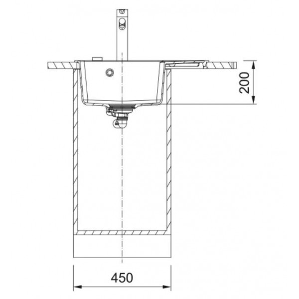 Кухонная мойка Franke Centro CNG 611-62 TL, фрагранит, 620x500 мм, серый