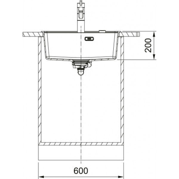 Кухонная мойка Franke Maris MRG 610-52 TL, фрагранит, 560x510 мм, оникс